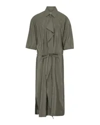 Christophe Lemaire Asymmetrisches Hemdkleid Grey