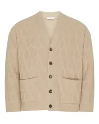 Valentino Garavani Canvas-Cardigan Iconographe Beige