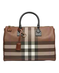 Burberry Bowlingtasche Medium mit Karomuster Brown