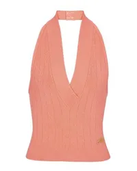 Balmain Rückenfreies Strick-Top Pink