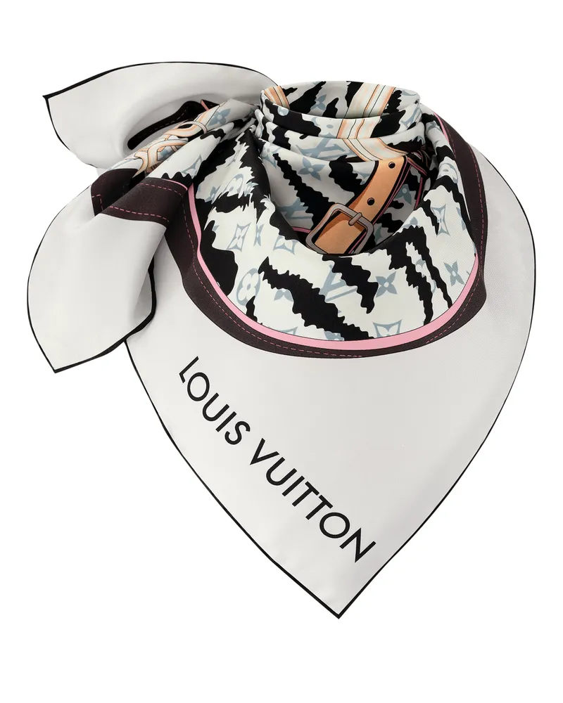 Louis Vuitton Tigergram Carré 90 Brown