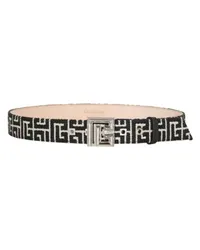 Balmain Gürtel PB-Belt mit Monogramm-Jacquard Black