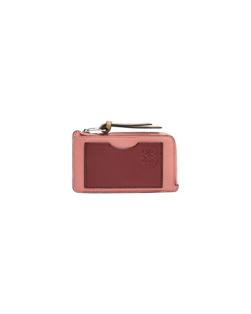 Loewe Coin cardholder in soft grained calfskin Grey