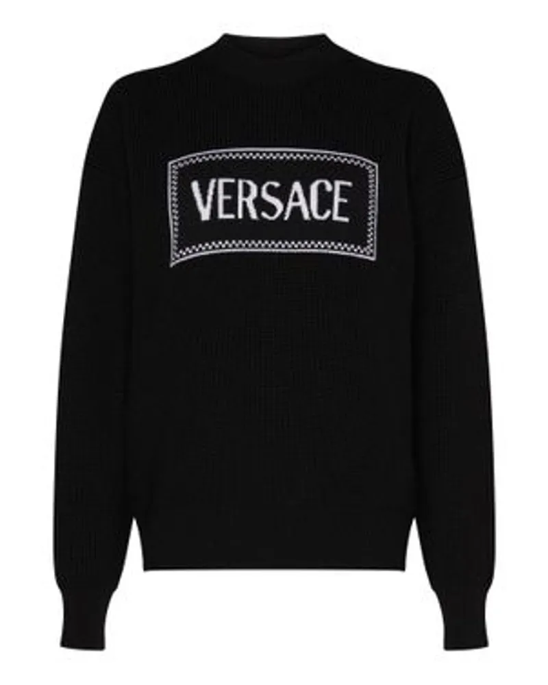 Versace Sweatshirt Macrologo Black