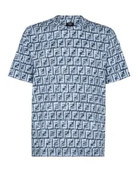 Fendi T-Shirt in Oversize Blue