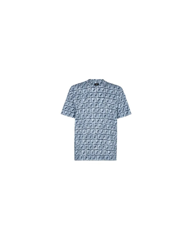 Fendi T-Shirt in Oversize Blue