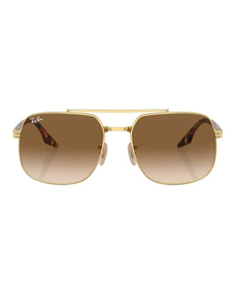 Ray Ban Quadratische Sonnenbrille RB3699 Gold