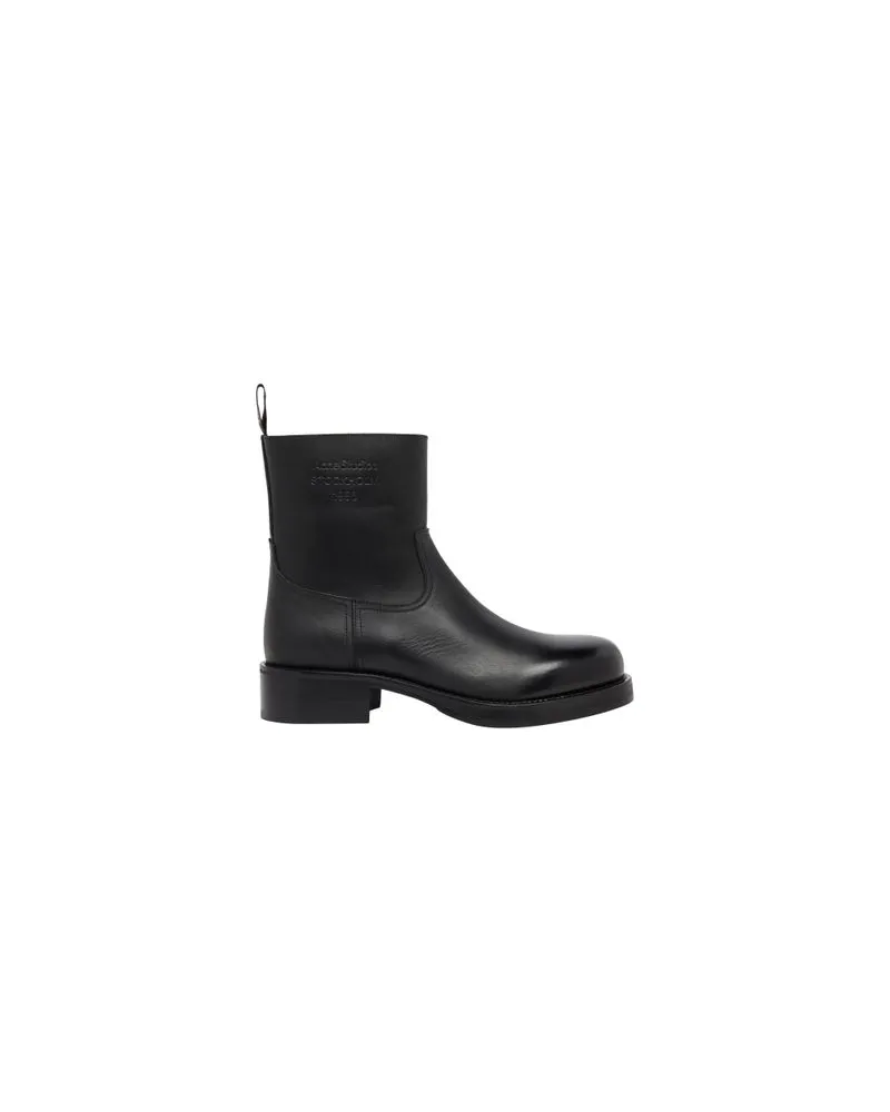 Acne Studios Stiefeletten mit Logo Black