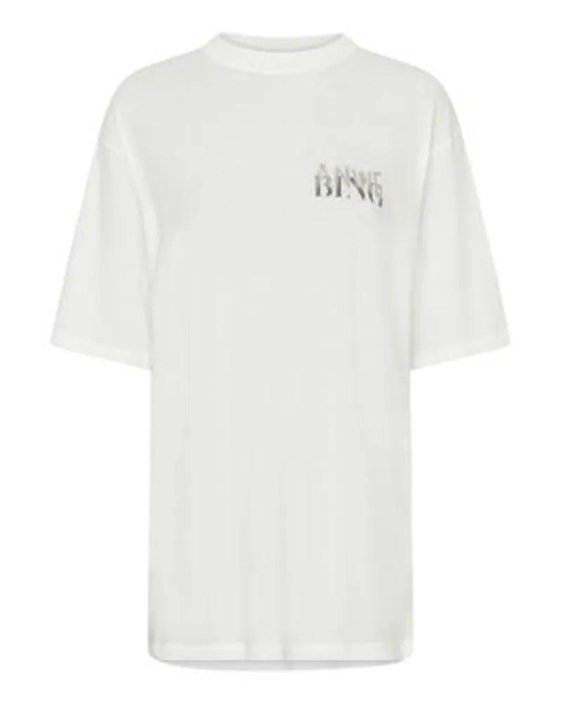 Anine Bing T-Shirt Cason Graffiti White