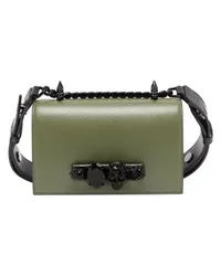 Alexander McQueen Mini-Tasche Jewelled Satchel Green