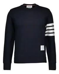 Thom Browne Sweatshirt mit Rundhalsausschnitt Bar Navy