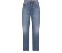 8 Cropped-Jeans mit geradem Schnitt, D03