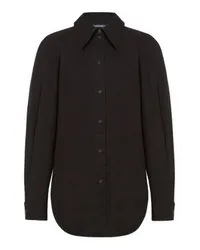 Alberta Ferretti Oversize-Hemd Black