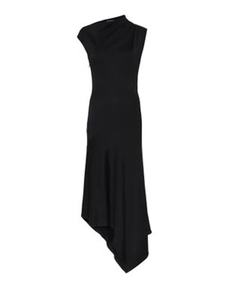 Alexander McQueen Jersey-Kleid Black