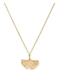 Aurélie Bidermann Anhänger Mini Ginkgo Gold