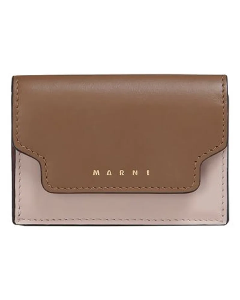 Marni Brieftasche mit drei Klappfächern Multicolor