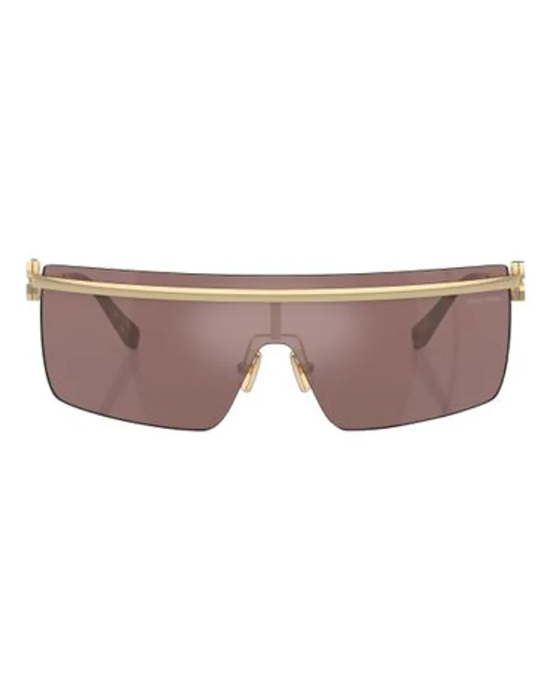 Miu Miu Sonnenbrille Irregular Gold