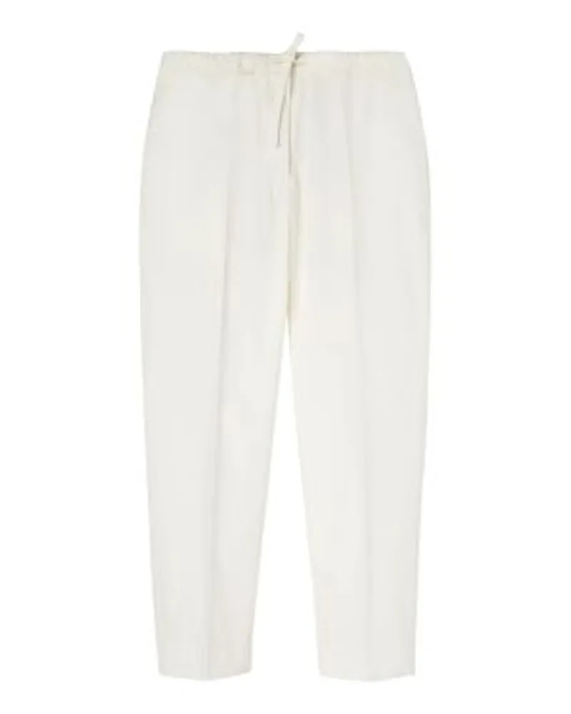 Jil Sander Hose mit Kordelzug White