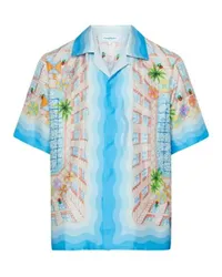 Casablanca Paris Kurzarm-T-Shirt Le Plongeon Multicolor