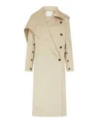 Courrèges Schräg geschnittener Trenchcoat Oblique Beige