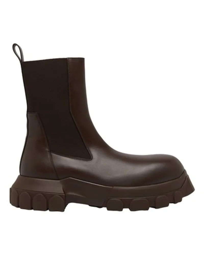 Rick Owens Stiefel Beatle Bozo Tractor Brown