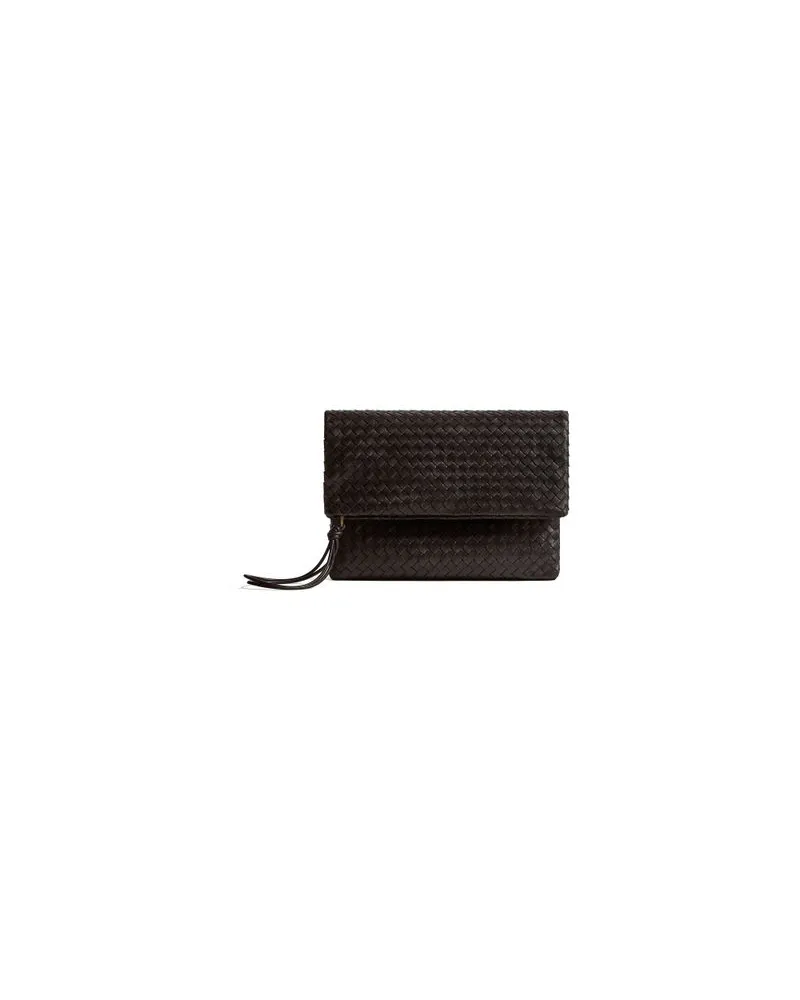 Bottega Veneta Giornale Pouch Brown