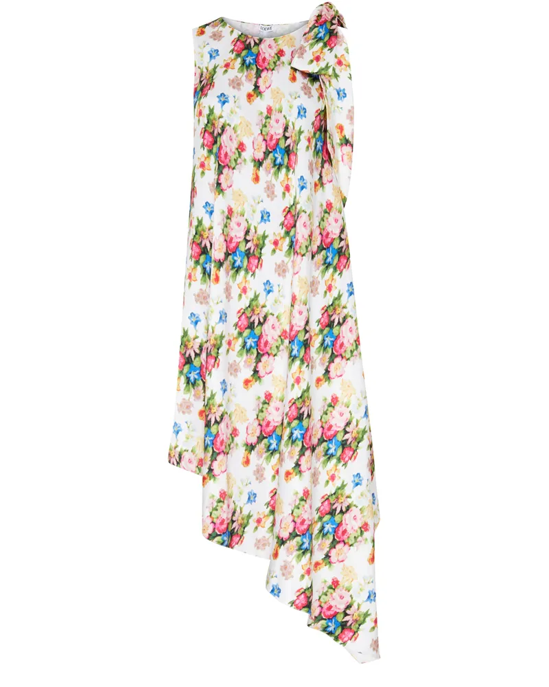 Loewe Asymmetrisches Kleid mit floralem Druck 