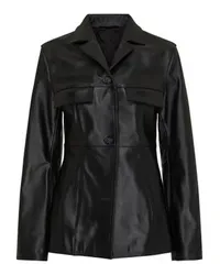 Totême Lederjacke Hourglas Black