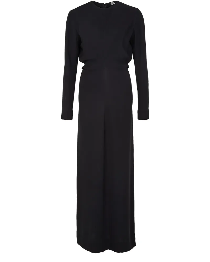 Totême Langärmeliges, lässig tailliertes Kleid aus Viskose 