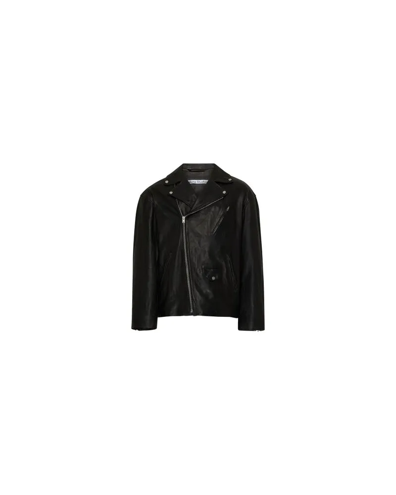 Acne Studios Lederjacke Black