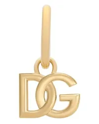 Dolce & Gabbana Mono-Ohrring mit DG-Logo Gold