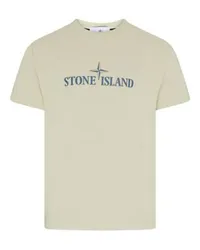 Stone Island Logo-T-Shirt Off-white