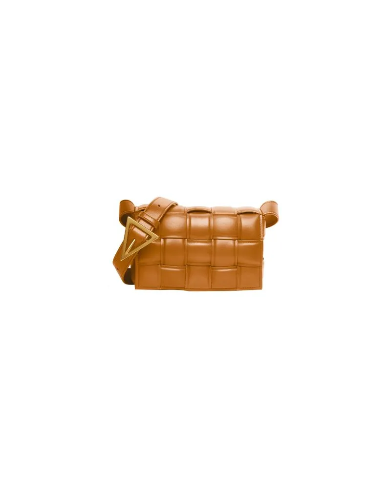 Bottega Veneta Kleine Gepolsterte Tasche Cassette Brown