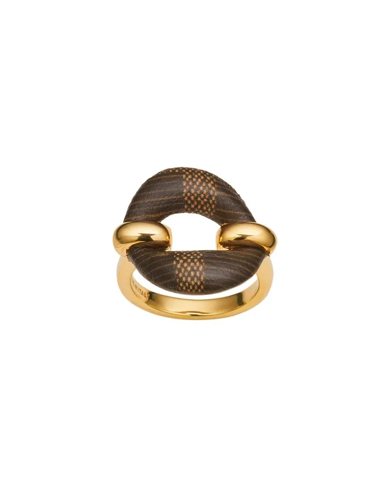 Fendi Ring Fendi Filo Brown