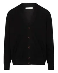 Christophe Lemaire Cardigan mit Zopfmuster Black