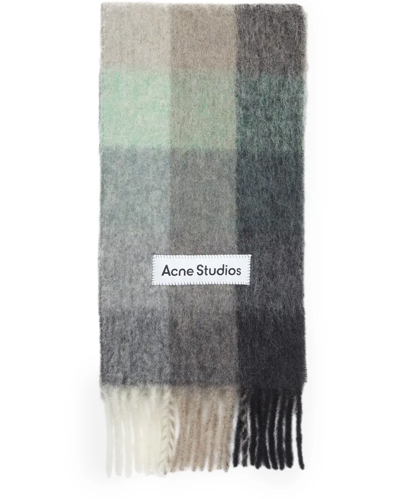 Acne Studios Schal Vally Green