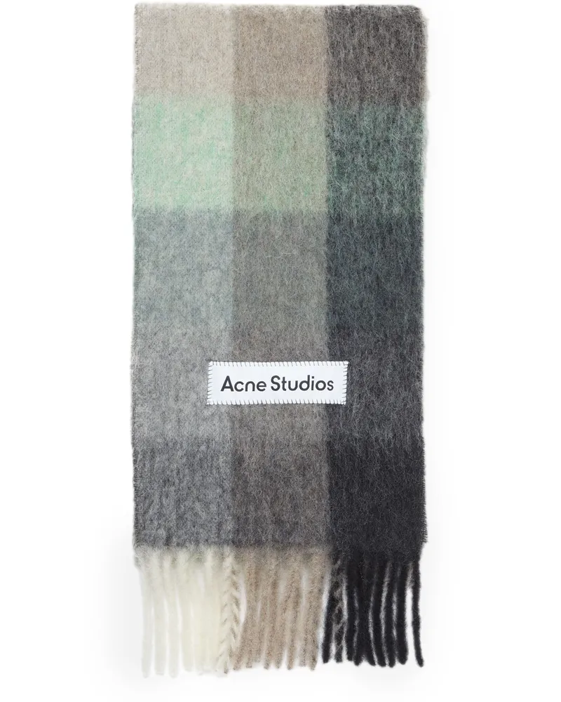 Acne Studios Schal Vally Green