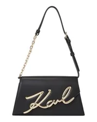 Karl Lagerfeld K/Signature mittelgrosse Schultertasche Black