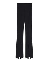 Thierry Mugler Hose mit Schlitz vorne Black