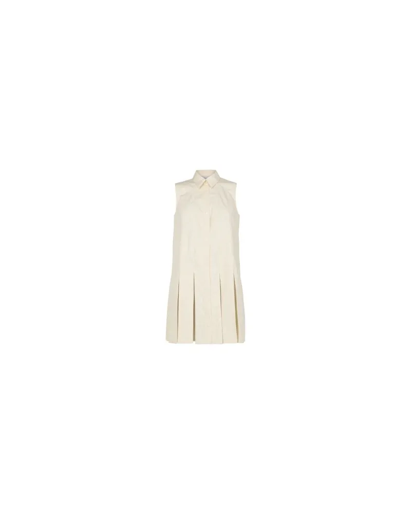 Moncler Mini shirt dress in cotton Off-white