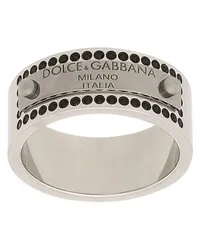 Dolce & Gabbana Strassbesetzter Ring mit Tag Red