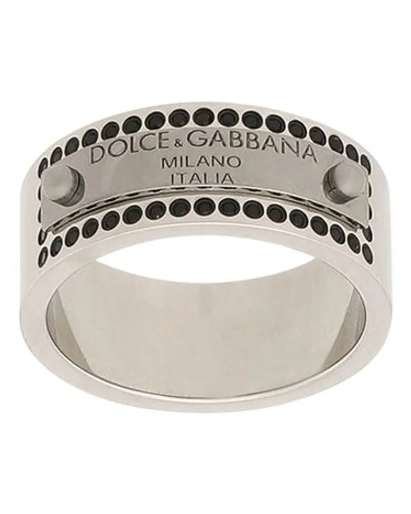 Dolce & Gabbana Strassbesetzter Ring Mit Tag Red