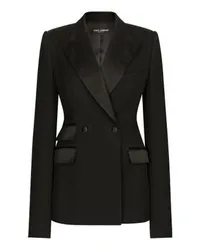 Dolce & Gabbana Doppelreihige Jacke Black