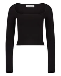 Nina Ricci Top mit Karree-Ausschnitt Black