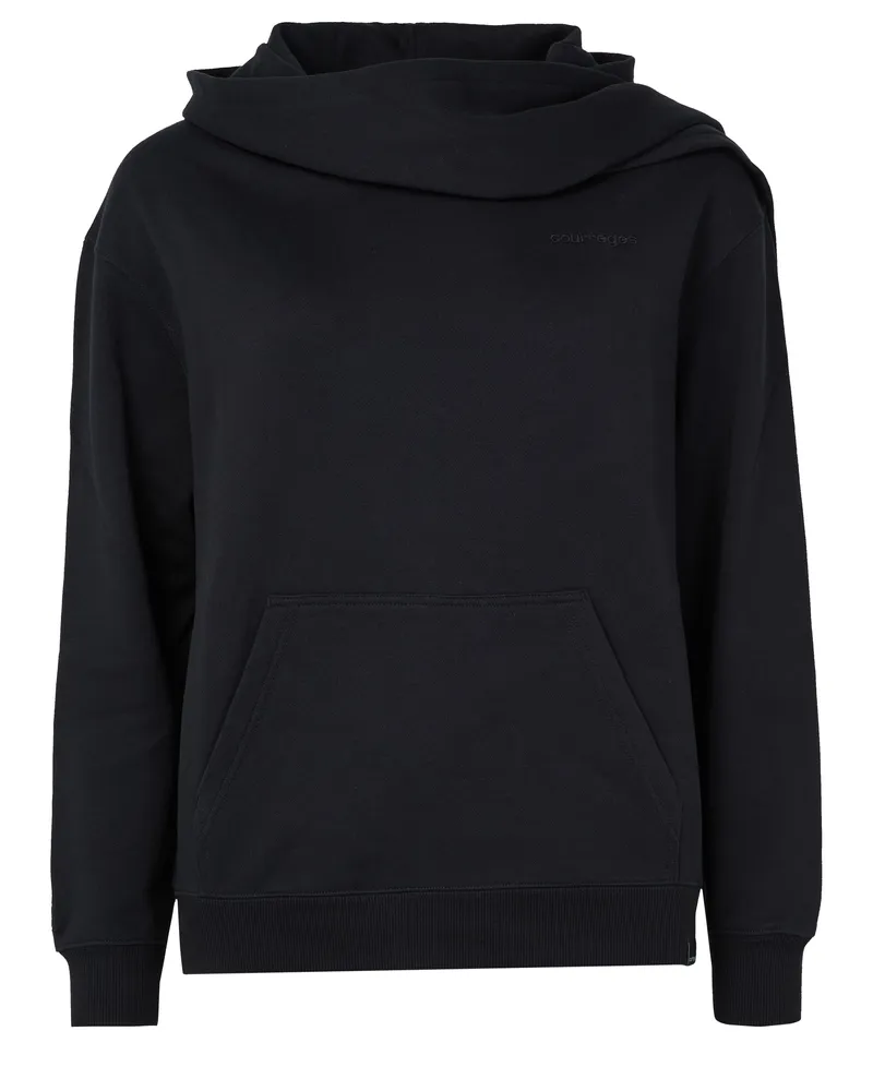 Courrèges Hoodie mit gesticktem Schal 