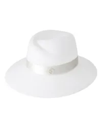 Maison Michel Fedora-Hut Virginie White