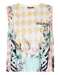 Balmain Tanktop mit Barock-Printmotiv Multicolor