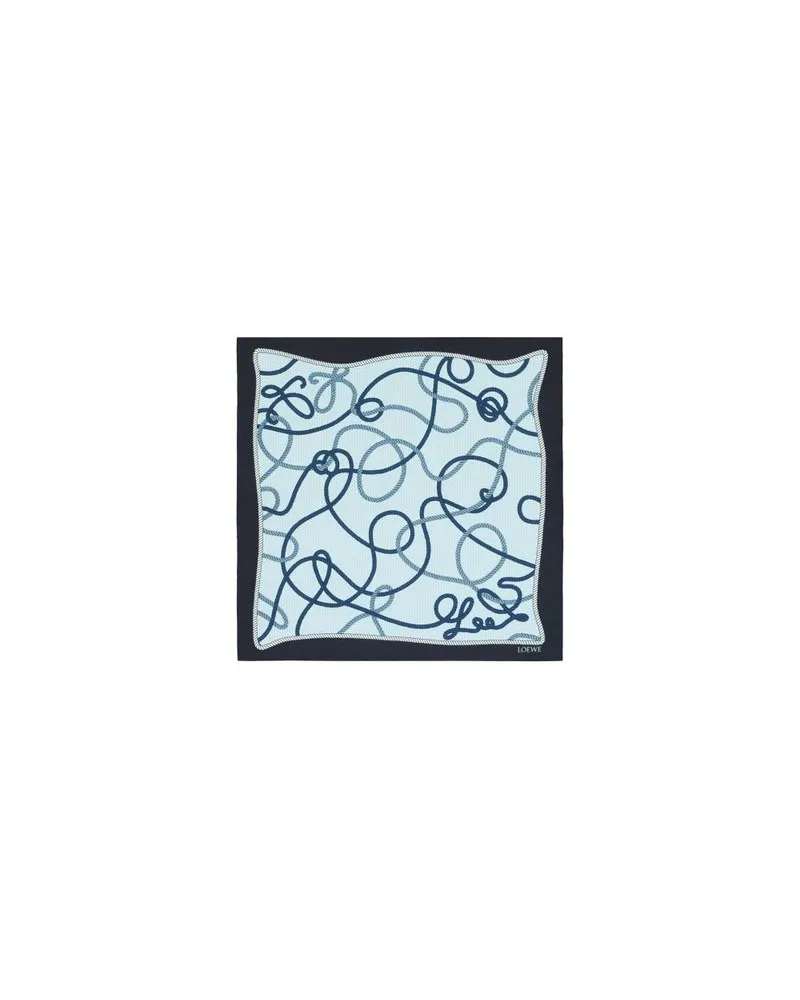 Loewe Mini-Clutch Flamenco aus Nappa-Kalbsleder Navy