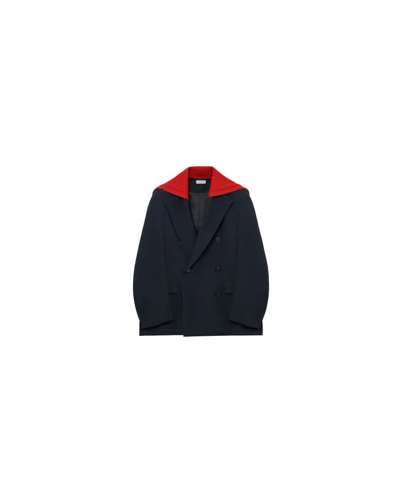 Loewe Blazerjacke aus Wolle Navy