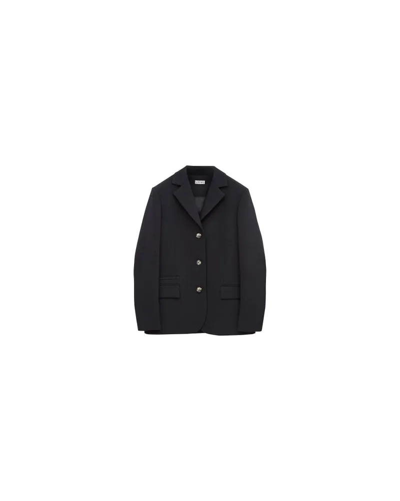 Loewe Jacke mit einreihigem Knopfverschluss Black